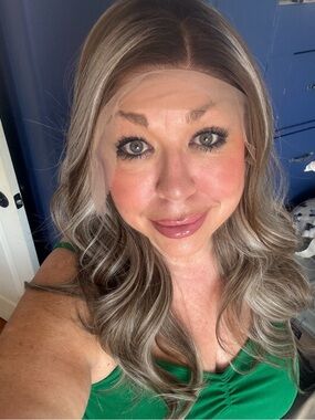 Lace Front Long Wavy Women's Wig - Ash Brown